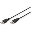 USB kabelis Digitus USB-A - USB-A 5 m Juodas (AK-30011- 050- S)