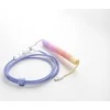 Klaviatūra Ducky Premicord Afterglow Coiled Cable susuktas klaviatūros laidas, USB-C į USB-A – 1,8m