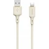 Dudao L7SL USB-A – Lightning 5A kabelis 1m – beige