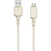 Dudao L7SM USB-A – micro USB kabelis 5A 1m – beige