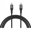 Dudao L3CL USB-C – Lightning 30W 2m pintas kabelis juodos spalvos