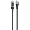 Dudao USB Type C – Lightning kabelis fast charging PD 20W 1m juodos spalvos (L7MaxL)