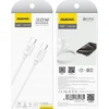 Dudao L4C USB-C / USB-C 30W kabelis 1.2m – baltos spalvos