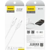 Dudao L4C USB-C / USB-C 30W 2m kabelis – baltos spalvos