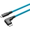 USB kabelis Ednet USB-C - microUSB 2 m mėlynas (MTC-231)