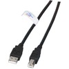 Efb Elektronik Kabelis USB EFB K5203.0,5 USB 2.0 A-B 0,5 m Juodas