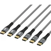 Kabelis USB EFB EFB Elektronik USB-CC-00007 kabelis USB USB 2.0 USB C Juodas, Pilka