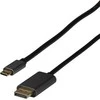 USB-C į DisplayPort kabelis, juodas