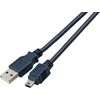Kabelis USB EFB USB-A - miniUSB 3 m Juodas (K5250SW.3V2)
