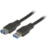 Kabelis USB EFB USB-A - USB-A 5 m Juodas (K5237.5)