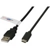 Efb Elektronik USB kabelis EFB USB-A - USB-C 1 m Juodas (K5258SW.1)
