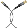 EFB Elektronik USB-AC-00008 USB kabelis USB 2.0 2 m USB A USB C Juodas, Pilkas