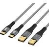 Efb Elektronik Kabelis USB EFB USB-A - USB-C 3 m Juodas (USB-AC-00009)