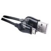 USB kabelis Emos USB-A - mikroUSB 1 m Juodas (SM7004B)