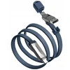Kabelis Energea Sheath Travel 2w1 USB-C į USB-C/USB-A 480Mbps 60W 1.2m mėlyna