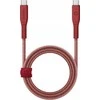 ENERGEA Flow USB-C į USB-C Kabelis 1.5m Raudona 240W 5A PD Fast Charge