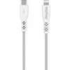 Energizer HardCase - USB-C to Lightning connection cable MFi certified 1.2m Baltas