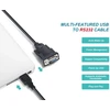 Kabelis USB Equip Adapteris USB-A -> szeregowy RS232-DB9 St/St 1.50m sw