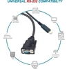 Kabelis USB Equip Adapteris USB-C -> Seriell RS232-DB9 St/St 1.50m sw