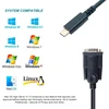 Kabelis USB Equip Adapteris USB-C -> Seriell RS232-DB9 St/St 1.50m sw
