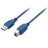 USB kabelis Equip USB-A - USB-B 3 m mėlynasis (128293)