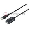 Equip USB kabelis USB-A – USB-A 15 m juodas (133311)