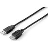 USB kabelis Equip USB-A - USB-A 3 m Juodas (128851)