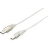 USB kabelis Equip USB-A - USB-B 1 m Sidabrinis (128653)