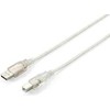 USB kabelis Equip USB-A - USB-B 1,8 m permatomas (128650)