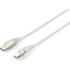 Equip įrengti 128651 USB2.0 kabelį USB-A kištukinis USB-B kištukas 3m sidabrinis