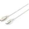 Equip įrengti 128651 USB2.0 kabelį USB-A kištukinis USB-B kištukas 3m sidabrinis
