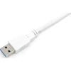 USB kabelis Equip USB-A - USB-C 1 m Baltas (128363)