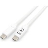 USB kabelis Equip USB-C - USB-C 1 m Balta (128361)