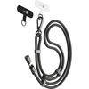 Kabelis USB smycz do telefonu su kablem ER POWER Snake Lanyard USB-C/USB-C 240 W 1,5 m Juodas (ERPWSL-BK)