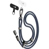 Kabelis USB ER POWER Snake Lanyard - smycz do telefonu su kablem USB-C/USB-C 240W 1,5m tamsiai mėlyna