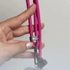 USB ER POWER „Snake Lanyard“ – telefono virvelė su USB-C/USB-C laidu, 240 W, 1,5 m, rožinė
