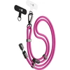 USB ER POWER „Snake Lanyard“ – telefono virvelė su USB-C/USB-C laidu, 240 W, 1,5 m, rožinė