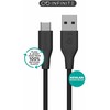 Kabelis USB eStuff INFINITE (GRS) 1 m USB-C to USB-A USB 2.0 60 W Juodas