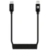 Kabelis USB Evelatus AutoSpring Coiled Cable USB C to Lightning connector 1.2M juodas cable (TKCB-746CL1BK)