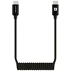 Kabelis USB Evelatus AutoSpring Coiled Cable USB C to USB C connector 1.2M Juodas (TKCB-746CTC1BK)