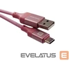 USB kabelis Evelatus Cable USB A to C 2M Aliuminio korpusas pintas Rožinė Rožinė (TKCB-746AC1PK)