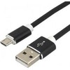 USB Laidas - EverActive CBS-1.5MB Micro USB 2.4A 480 Mbps 1.5m Juoda