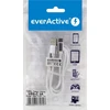 everActive kabelis USB-C 1m - Baltas, silikonas, greitas įkrovimas, 3A - CBS-1CW