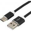 USB-C Įkrovimo Kabelis - everActive CBS-1.5CB, Greitas Įkrovimas 3A, Duomenų Perdavimo 480 Mbps, Juodas