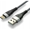 USB-C Kabelis - everActive CBB-2CG 3A Greitas Įkrovimas, 480 MB/s Duomenų Perdavimo, Nailono Apsauga, Juodas