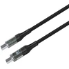 Fixed Ištaisyta | USB-C/USB-C laidas su ekranu, PD palaikymas, 1,2m, USB 2.0, 100W | FIXDD-CC12-BK