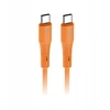 USB C į USB C laidas Forcell F-Energy QC4.0 PD 5A 100W Silicone 1 m C347 tamsiai oranžinis