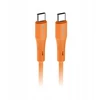 USB C laidas į USB C jungtį Forcell F-Energy QC4.0 PD 3A 60W Silicone 1 m C344 oranžinis