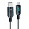 USB A į USB C laidas Forcell F-Energy QC4.0 PD 3A 66W Skaitmeninis 1,2 m C272 juodas