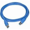 GEMBIRD CCP-USB3-AMBM-6 aukštos klasės USB 3.0 kabelis, USB A tipo kištukas - USB B tipo kištukas, 3 metrai, mėlynas